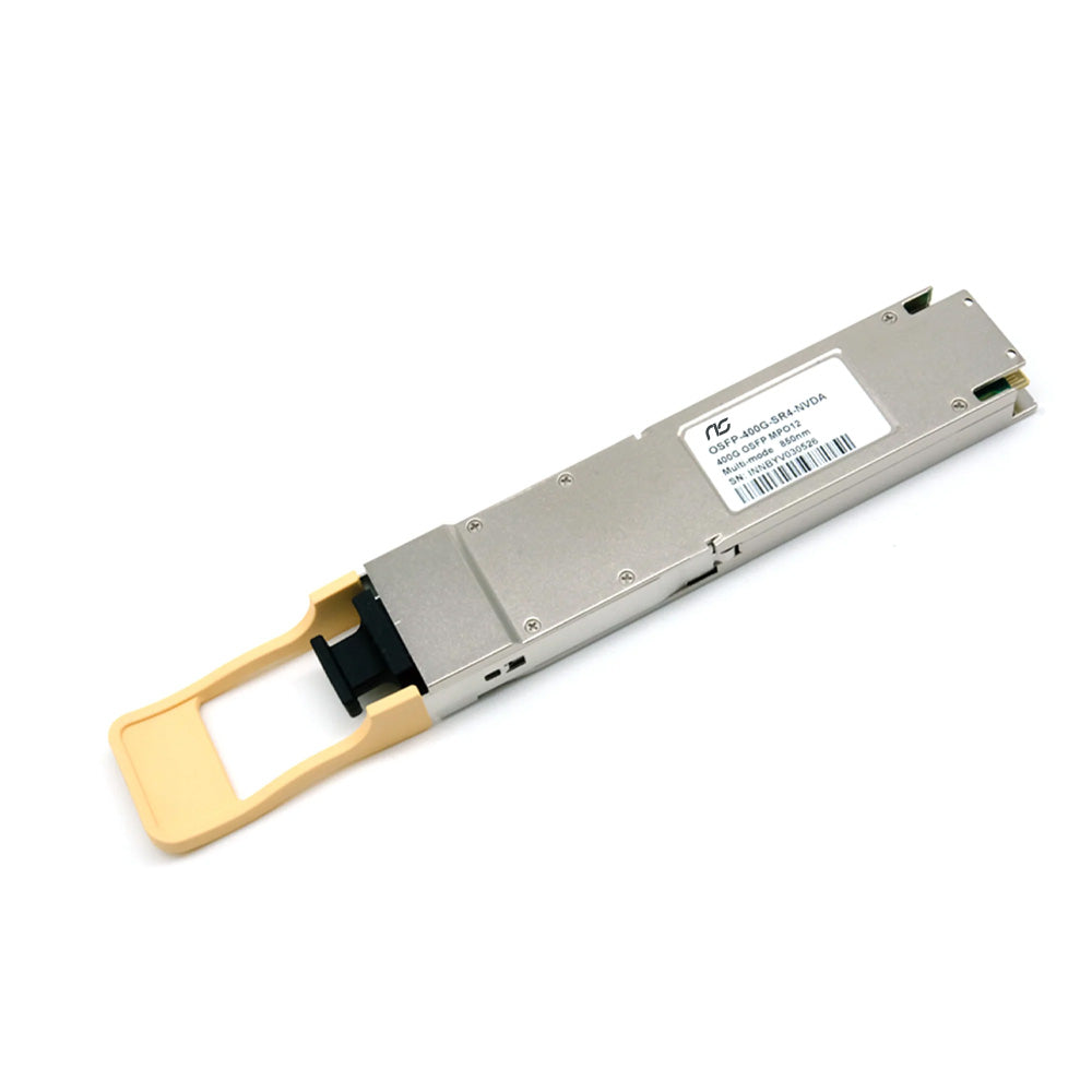 NSComm NS-OSFP-400G-SR4-FLT 400G Base-SR4 OSFP Flat Top PAM4 850nm 30m on OM3/50m on OM4 MTP/MPO-12 Multimode FEC Optical Transceiver Module