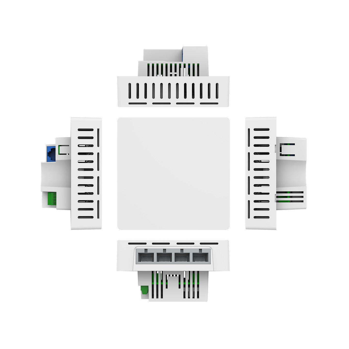 NSComm FAP834 WiFi 6 AX3000 Dual-Band In-Wall Access Point with PoE and 4¡ÁLAN