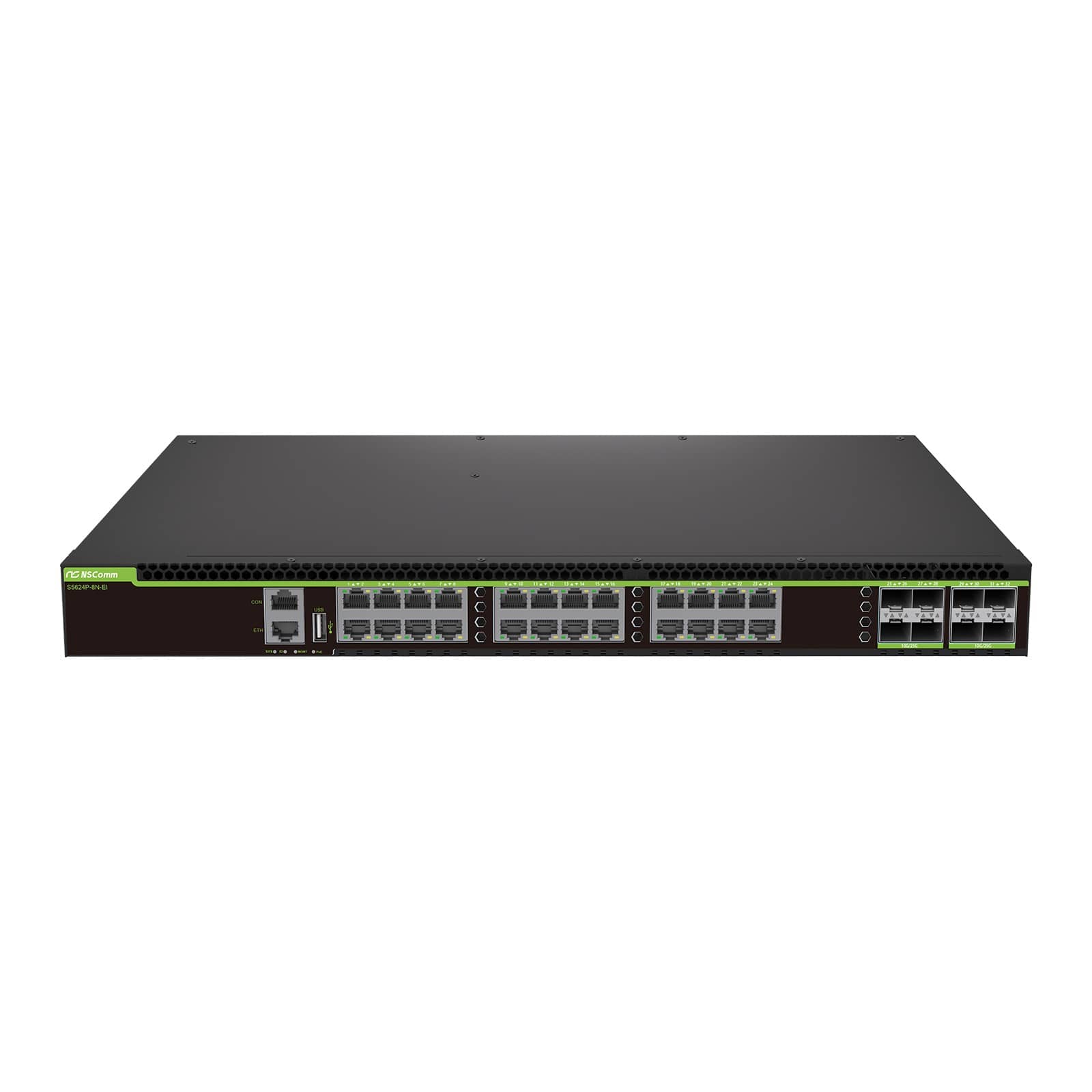 NSComm S5624P-8N-EI 24-Port Multi-Gig PoE++ Campus Access Switch