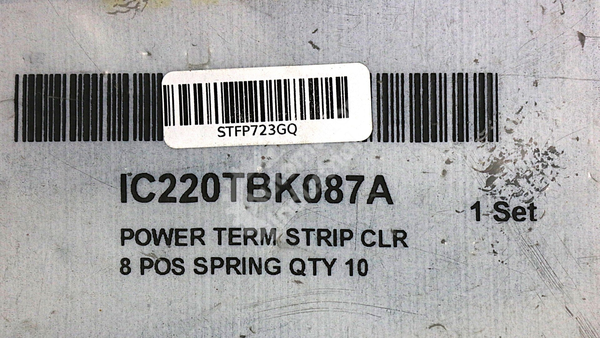 IC220TBK087A By GE Fanuc Power Terminal Strip CLR 8 POS Spring  VersaPoint NSFP