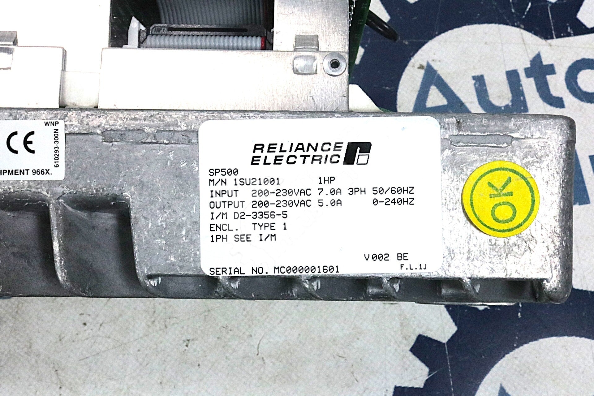 1SU21001 By Reliance Electric 230VAC 3PH 50/60Hz Motor Controller AC Drive NSNB