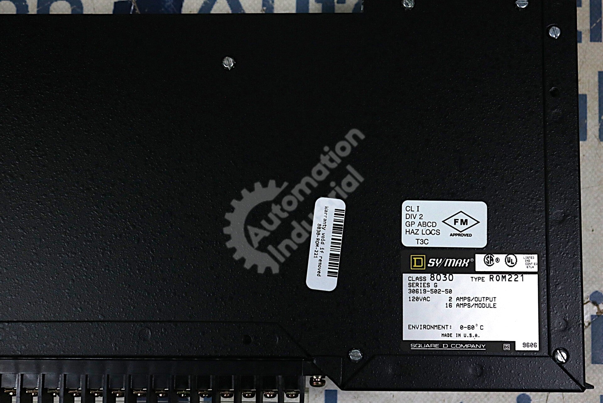 ROM-221 By Square D Sy/Max Class 8030 120VAC 16 Function Output Module NSNB