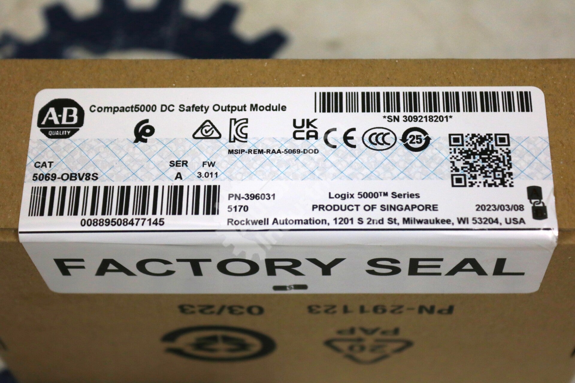 5069-OBV8S By Allen Bradley Compact5000 DC Safety Output Module New Sealed