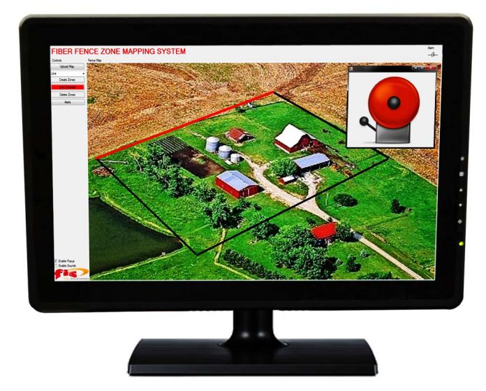 Fiber Fence Zone Mapping Software