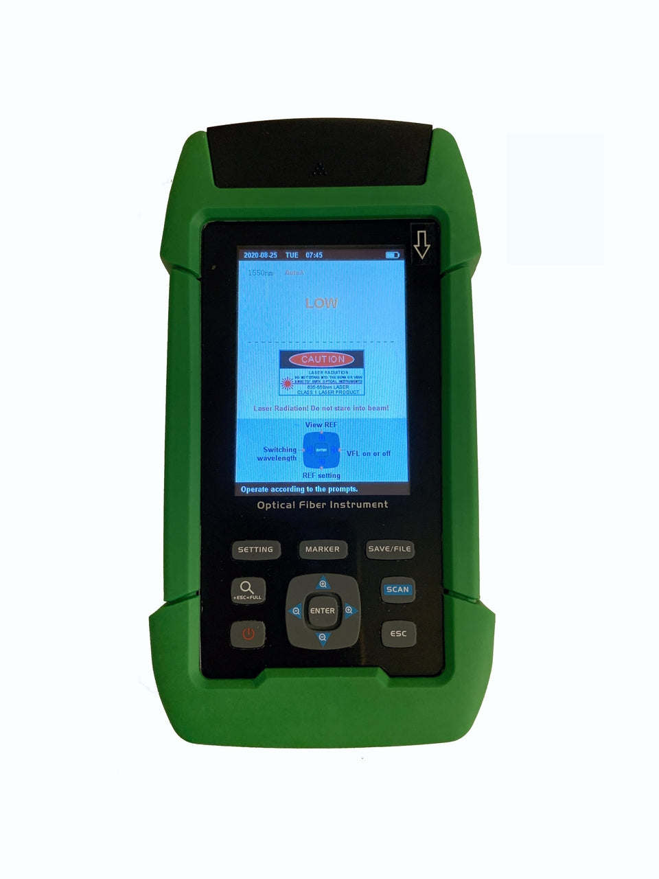 OTDR-3201 - Optical Time Domain Reflectometer - includes Power Meter, Laser Source and VFL 1mW in one device with internal storage memory and USB connectivity