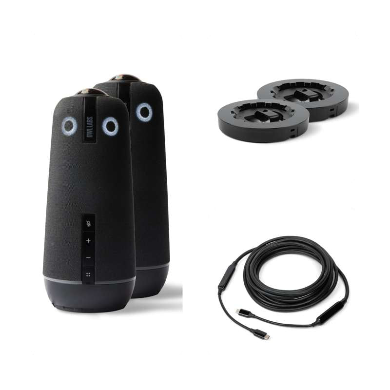 Owl Labs 2 Meeting Owl 4+s and Accessories - Video Conferencing Bundle