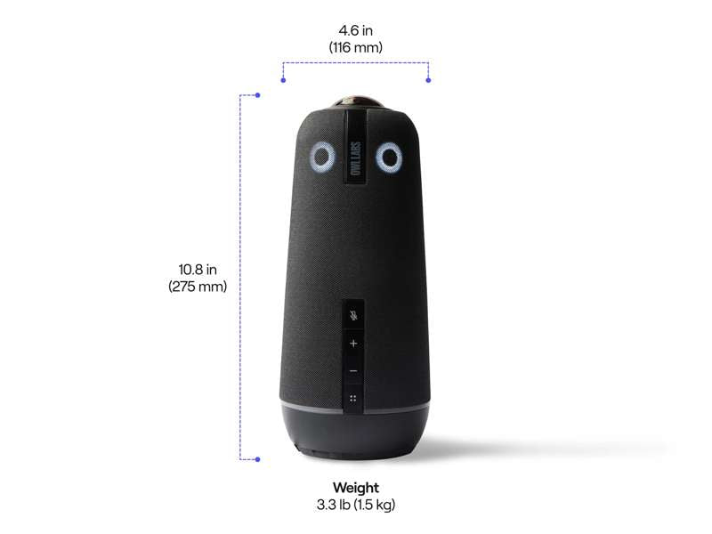 Owl Labs Meeting Owl 4+ 4K 360-Degree Smart Video Conference Camera, TAA Compliant
