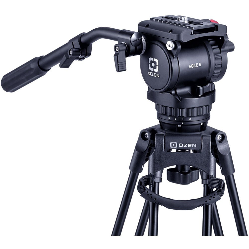 OZEN 6CF2HD 75mm AGILE 6 Mini E-Z LOAD Tripod System