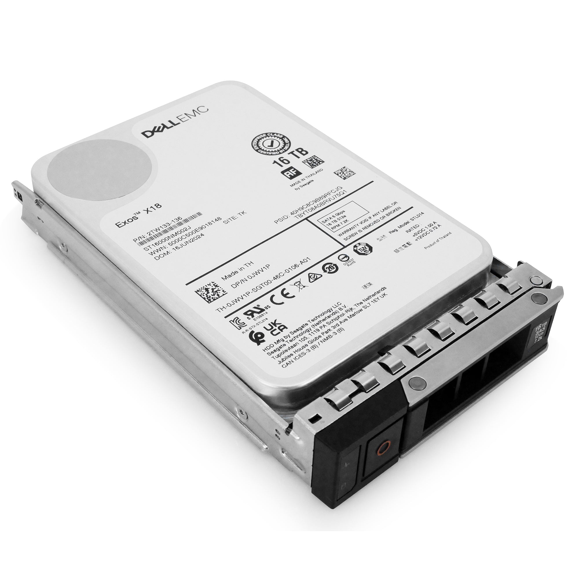 Dell G14 8CCGH 16TB 7.2K RPM SATA 6Gb/s 512e 3.5in Hard Drive