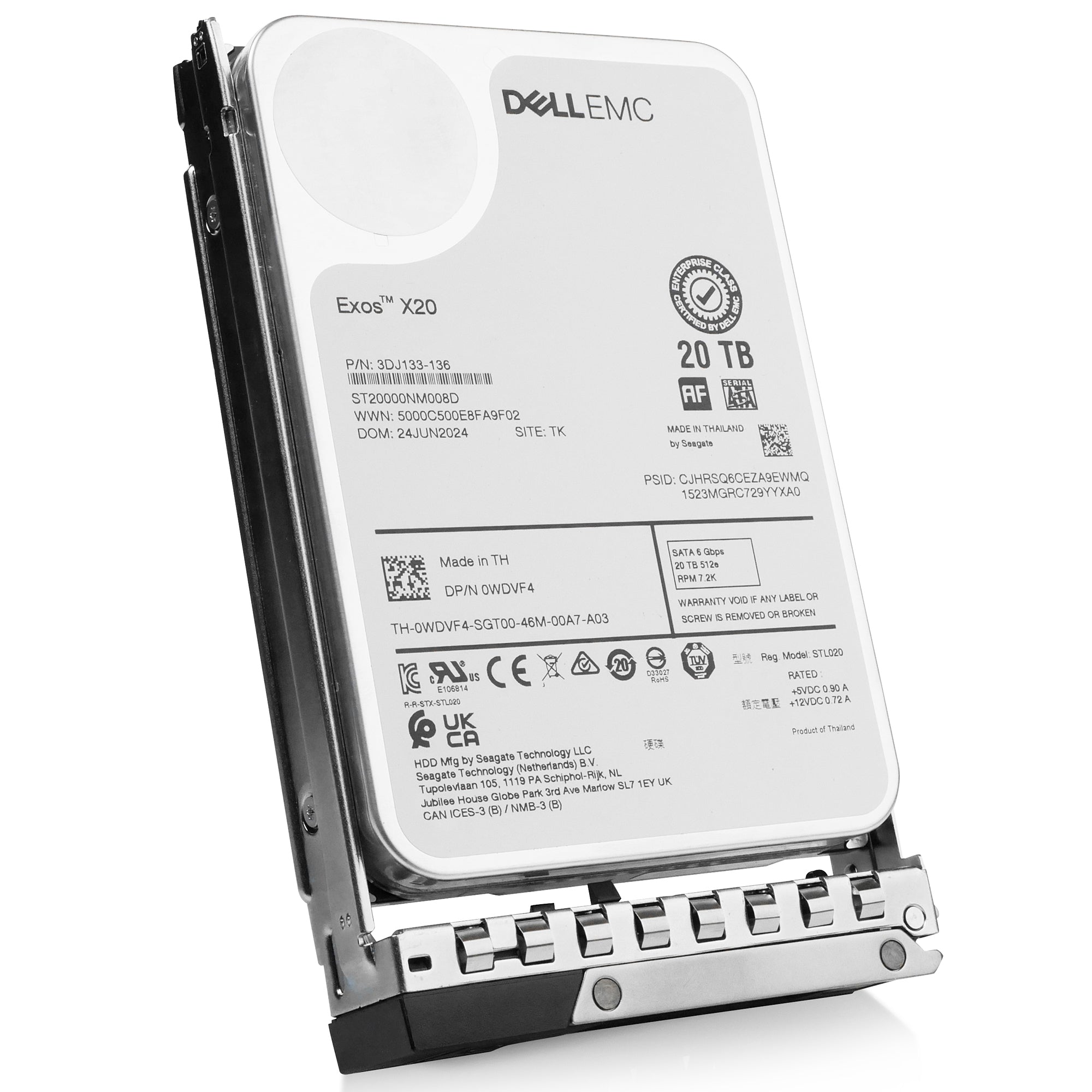 Dell G14 161-BBSZ 20TB 7.2K RPM SATA 6Gb/s 512e 3.5in Hard Drive