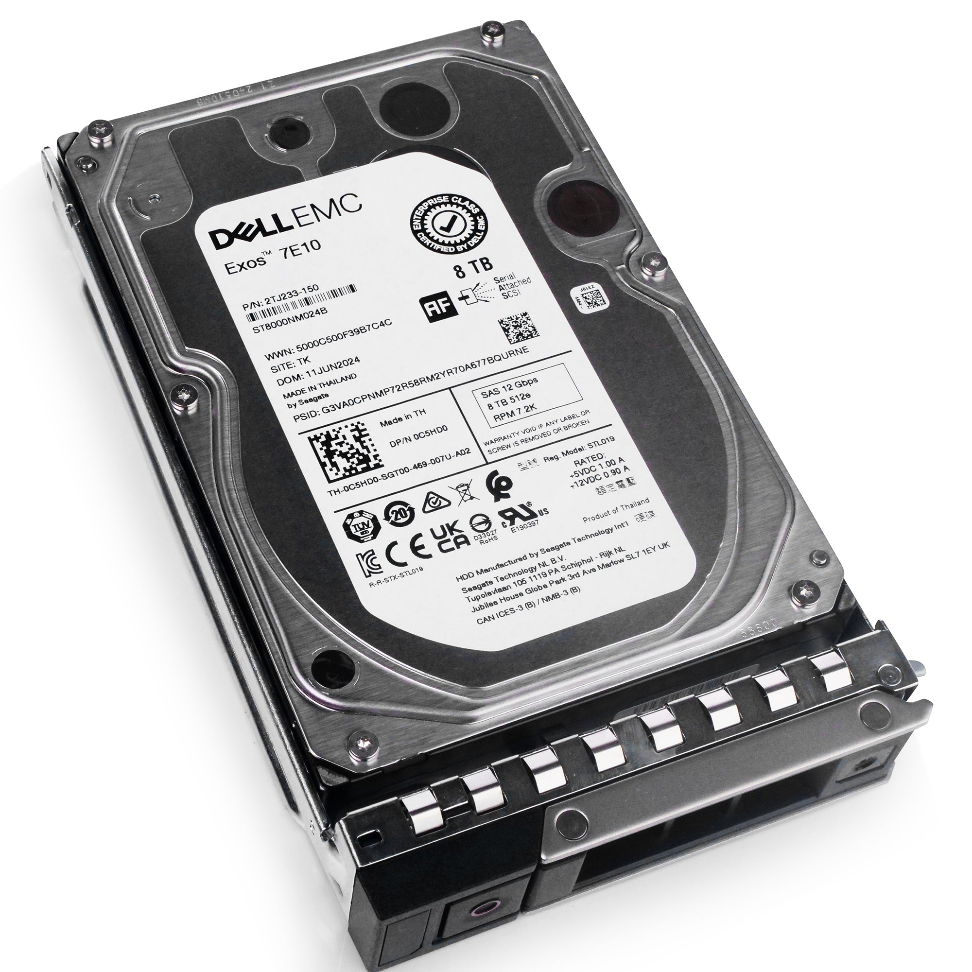 Dell G14 0VFP4M 8TB 7.2K RPM SAS 12Gb/s 512e 3.5in Hard Drive