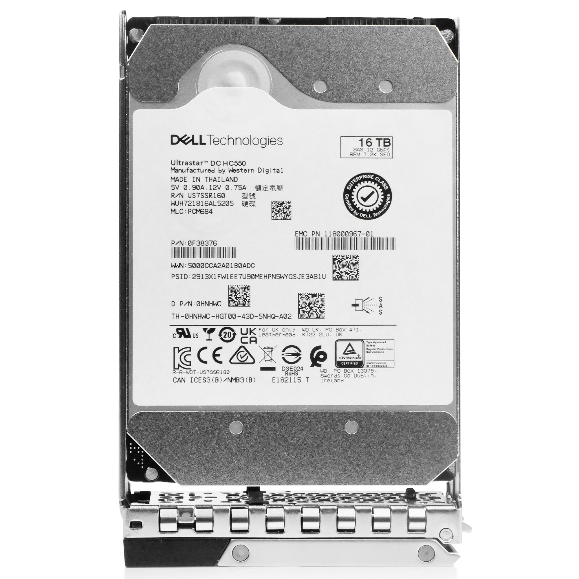 Dell G14 099Y1T 16TB 7.2K RPM SAS 12Gb/s 512e 3.5in Hard Drive