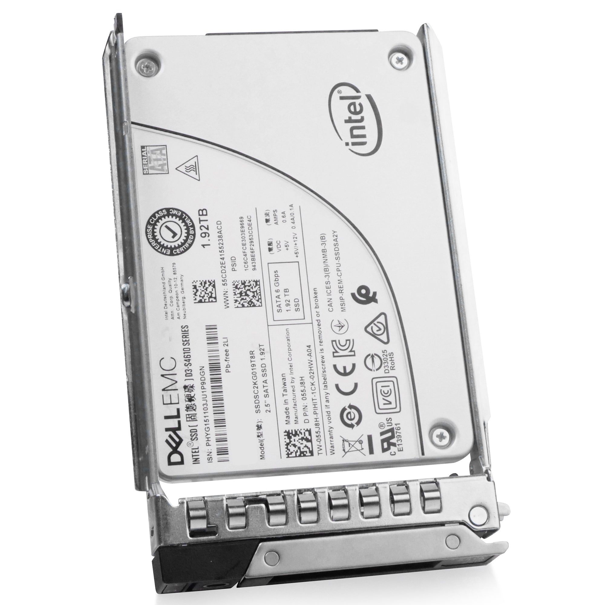 Dell G14 400-AZUB 1.92TB 3 DWPD SATA 6Gb/s Mixed-Use 3D TLC 2.5in Refurbished SSD