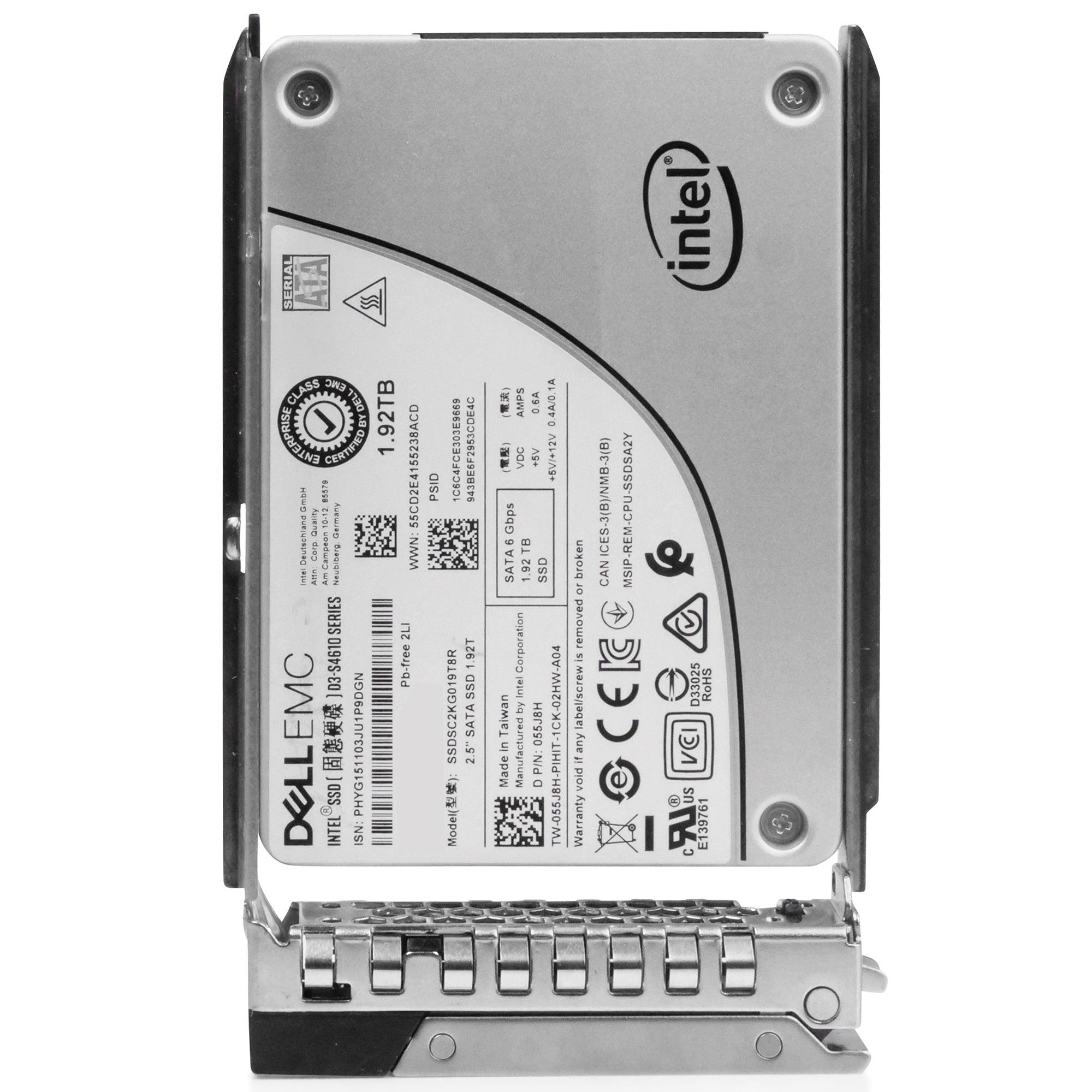 Dell G14 400-AZUB 1.92TB 3 DWPD SATA 6Gb/s Mixed-Use 3D TLC 2.5in Refurbished SSD
