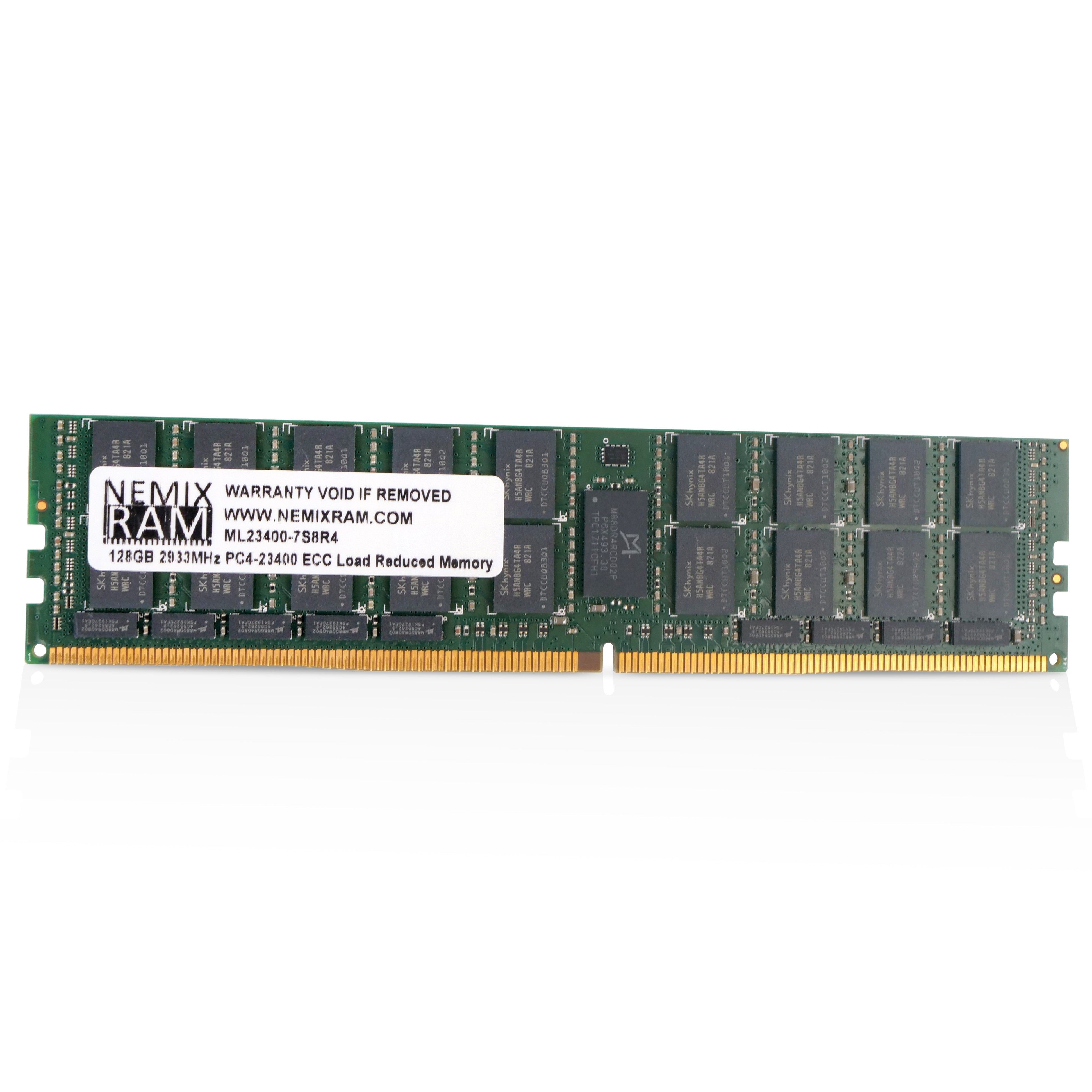 NEMIX ML23400-7S8R4 128GB 8Rx4 DDR4 2933MHz LRDIMM ECC Server RAM (PC4-23400) Seller Refurbished