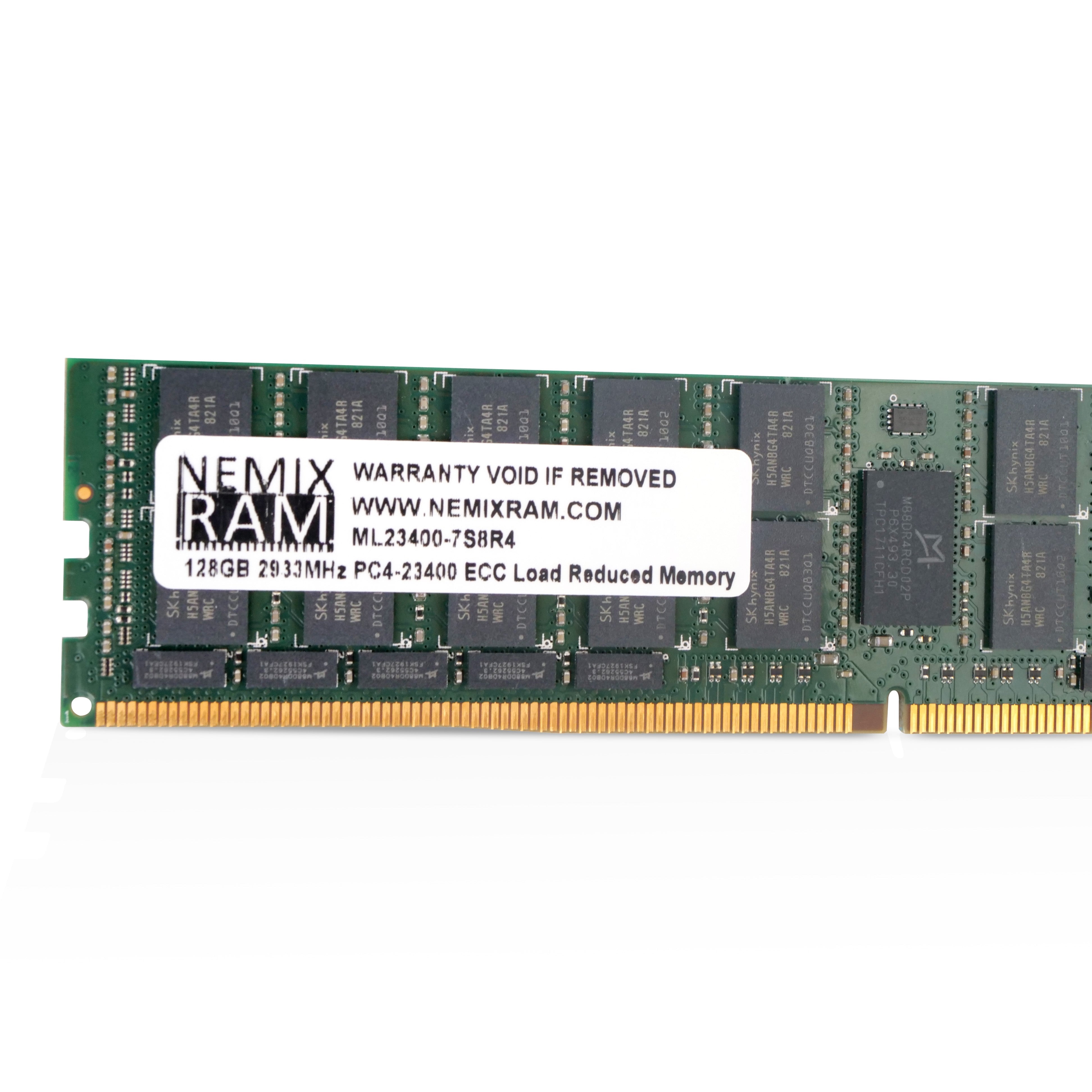 NEMIX ML23400-7S8R4 128GB 8Rx4 DDR4 2933MHz LRDIMM ECC Server RAM (PC4-23400) Seller Refurbished