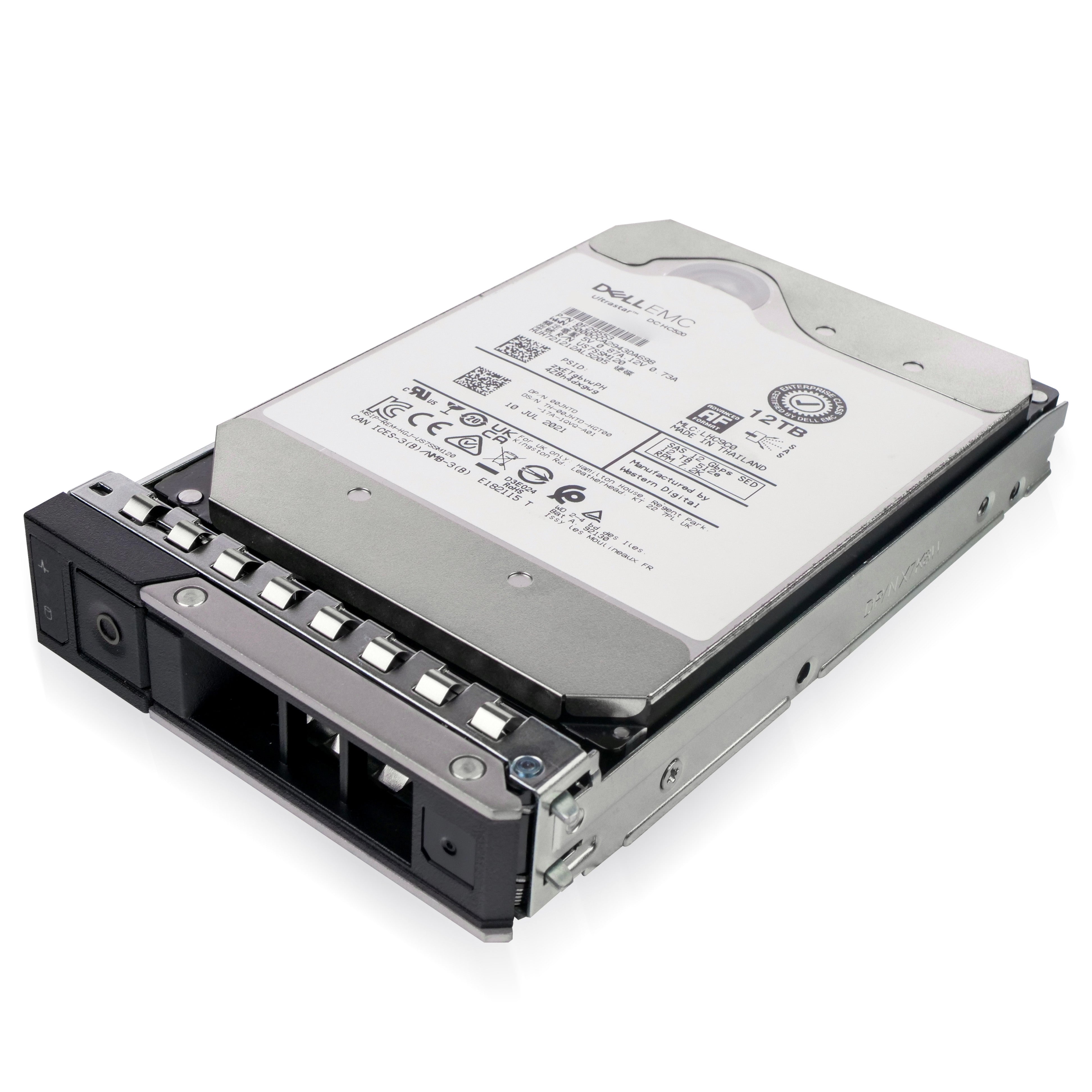 Dell G14 0JHTD 12TB 7.2K RPM SAS 12Gb/s 512e 256MB 3.5in Refurbished HDD