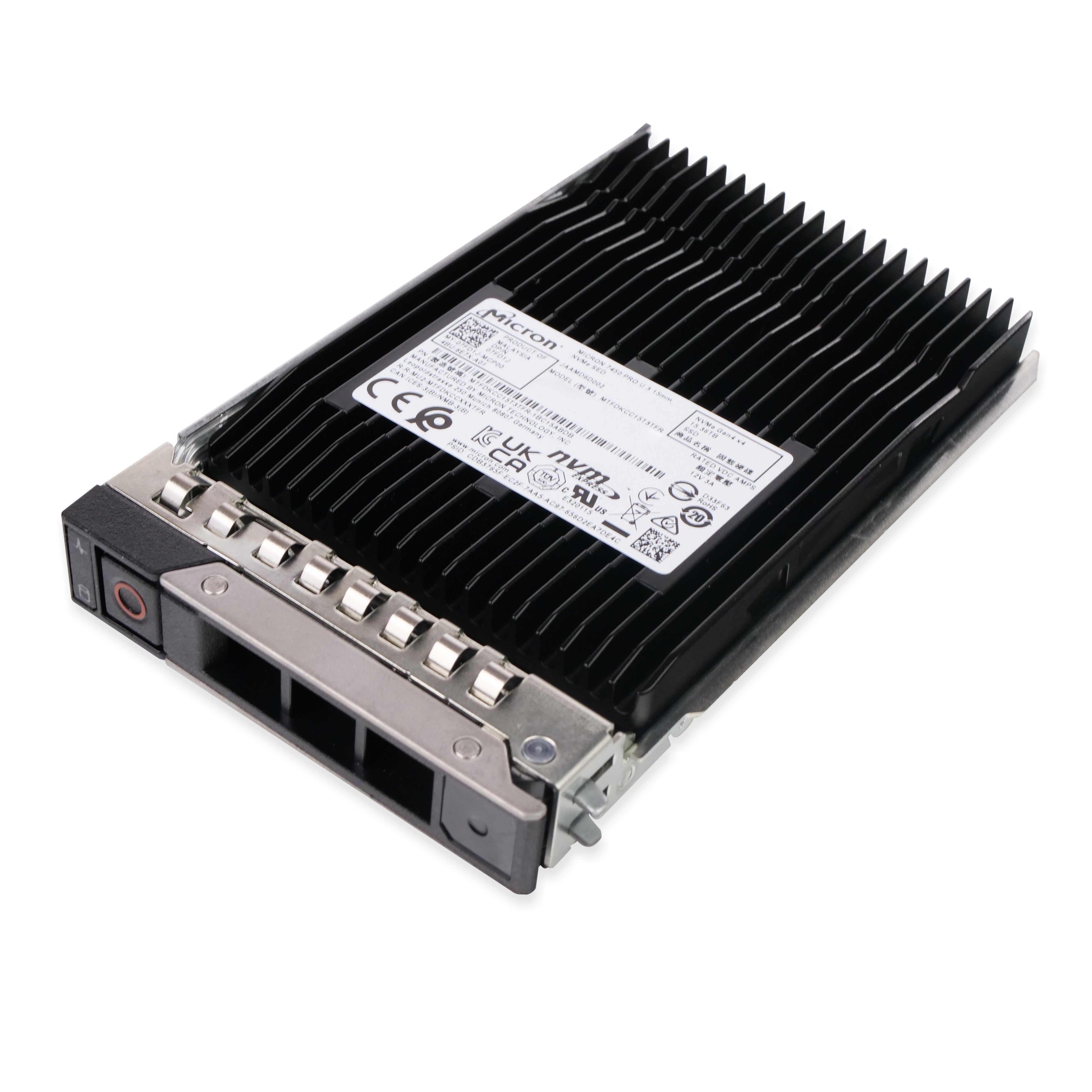 Dell G14 400-BMVJ 15.36TB 1 DWPD PCIe Gen 4.0 x4 8GB/s Read-Intensive 3D TLC U.3 NVMe 2.5in Solid State Drive