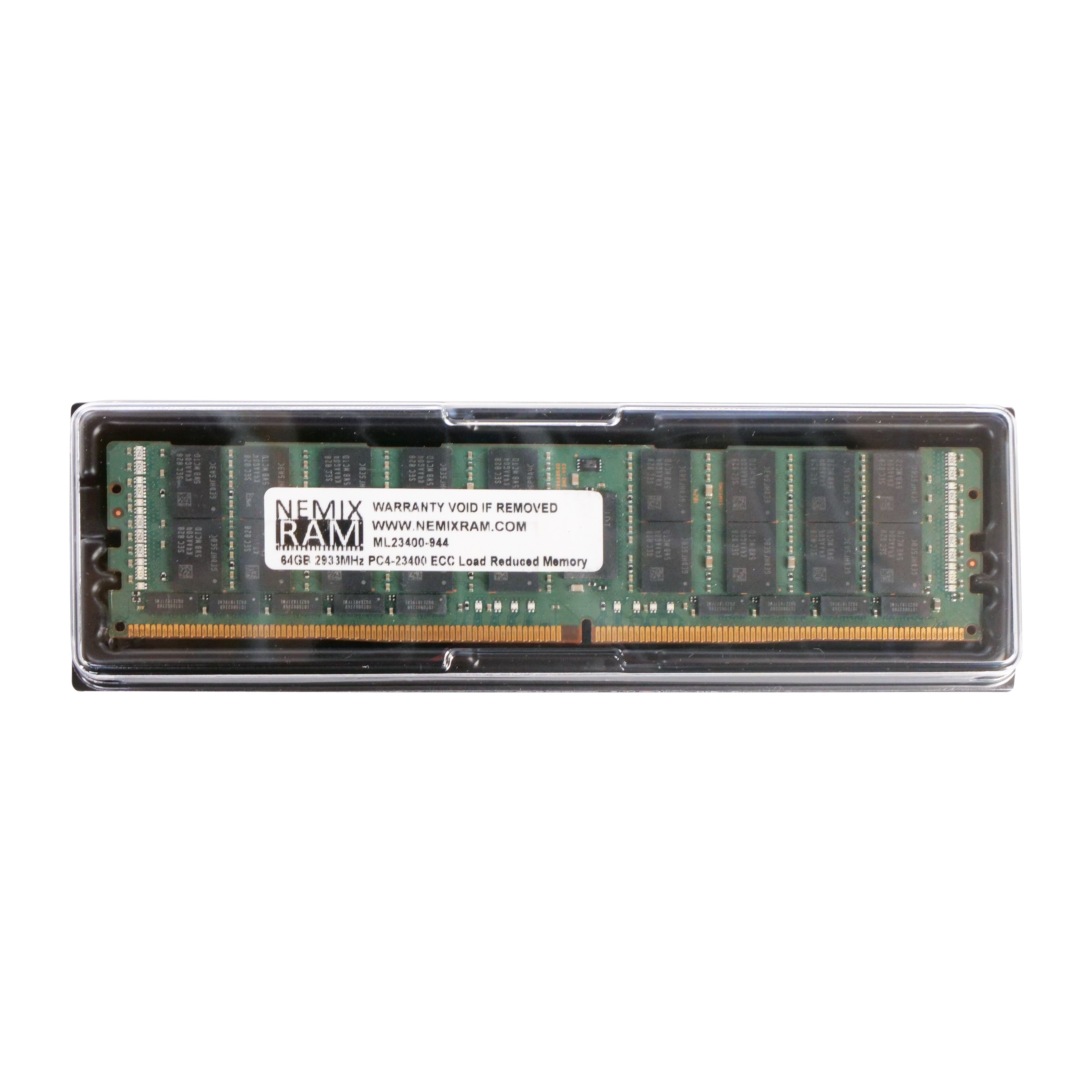 Nemix ML23400-944 64GB 4Rx4 DDR4 2933MHz LRDIMM ECC Server RAM (PC4-23400) Refurbished