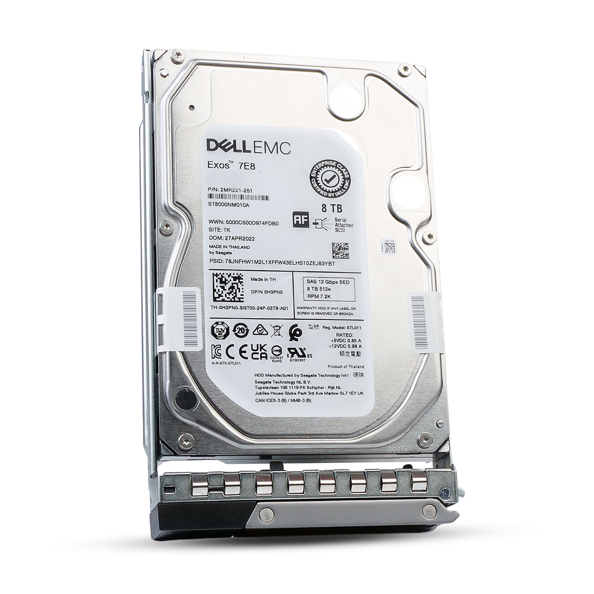 Dell G14 401-ABEJ 8TB 7.2K RPM SAS 12Gb/s 512e 256MB 3.5in HDD