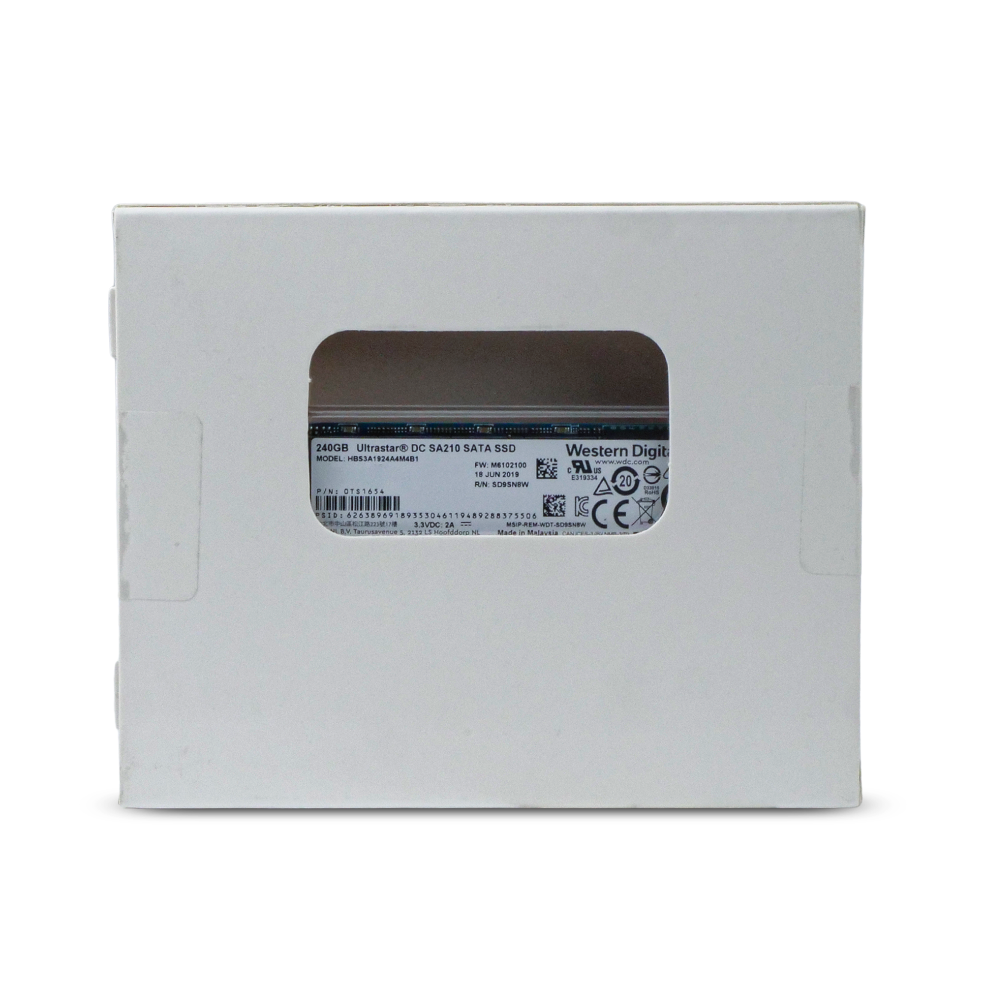 Western Digital Ultrastar DC SA210 HBS3A1924A4M4B1 0TS1654 240GB 0.1 DWPD SATA 6Gb/s 3D TLC M.2 2280 SSD