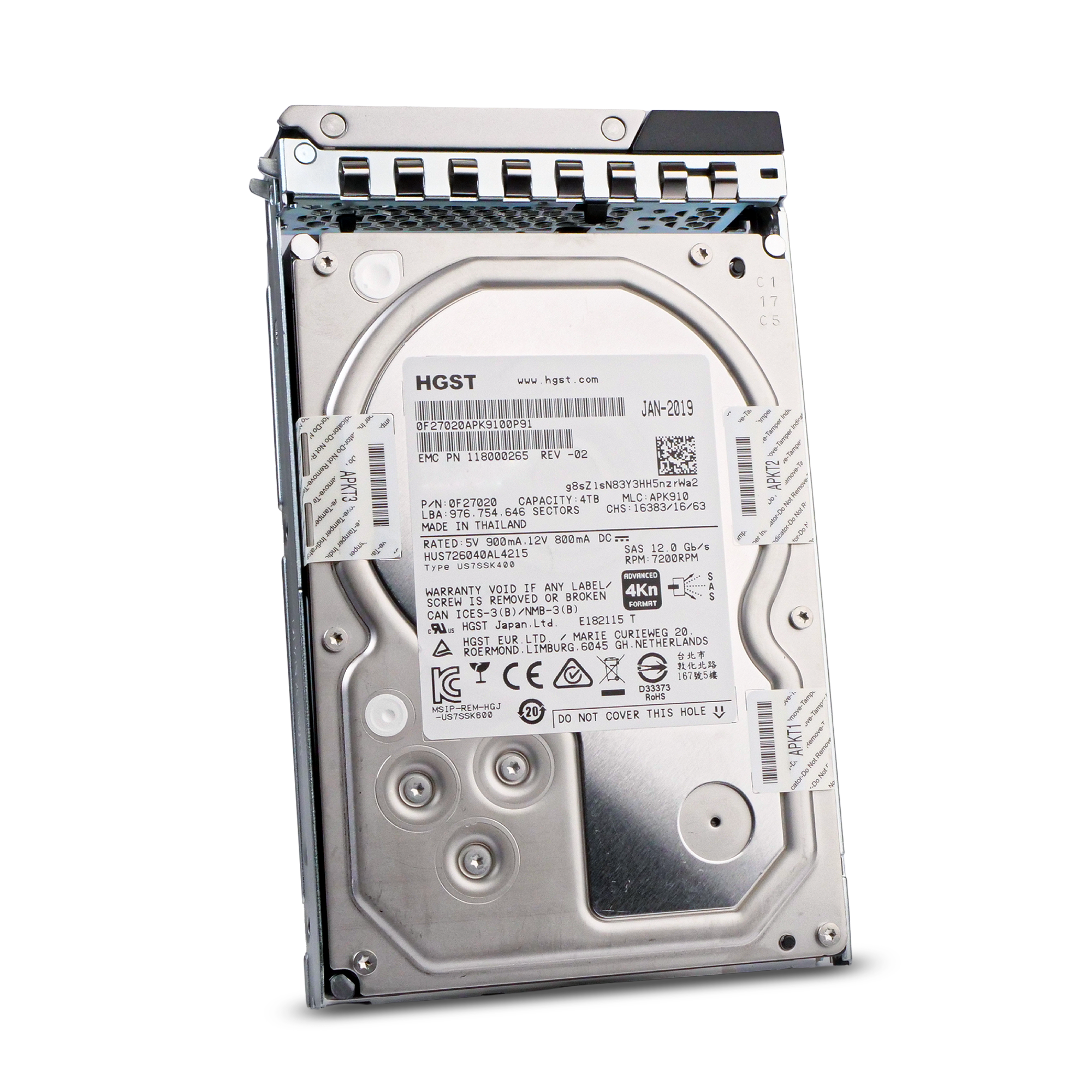 Dell G14 0H9N7X 4TB 7.2K RPM SAS 12Gb/s 4Kn 128MB 3.5in HDD