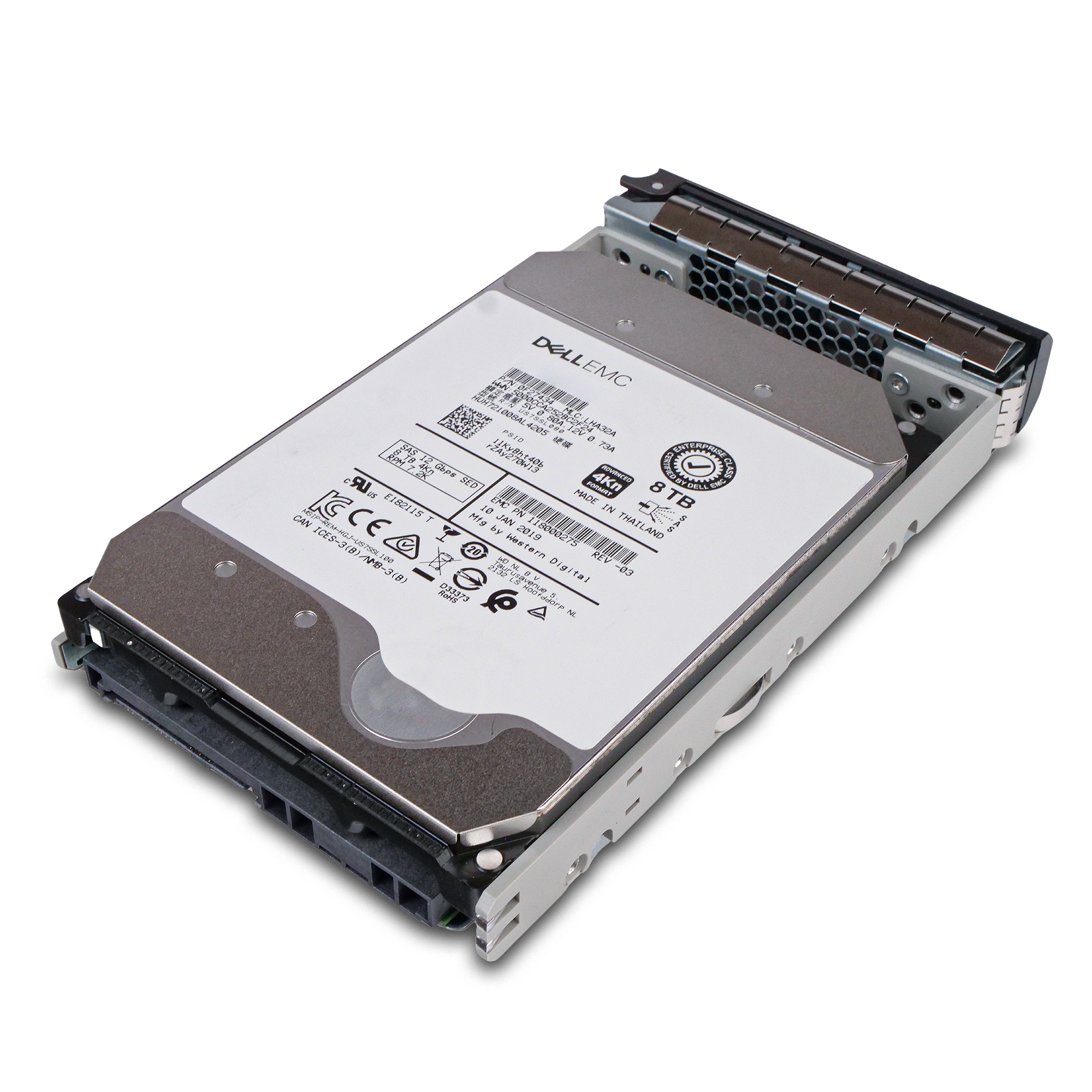 Dell G13 118000275 8TB 7.2K RPM SAS 12Gb/s 4Kn 256MB 3.5in Refurbished HDD
