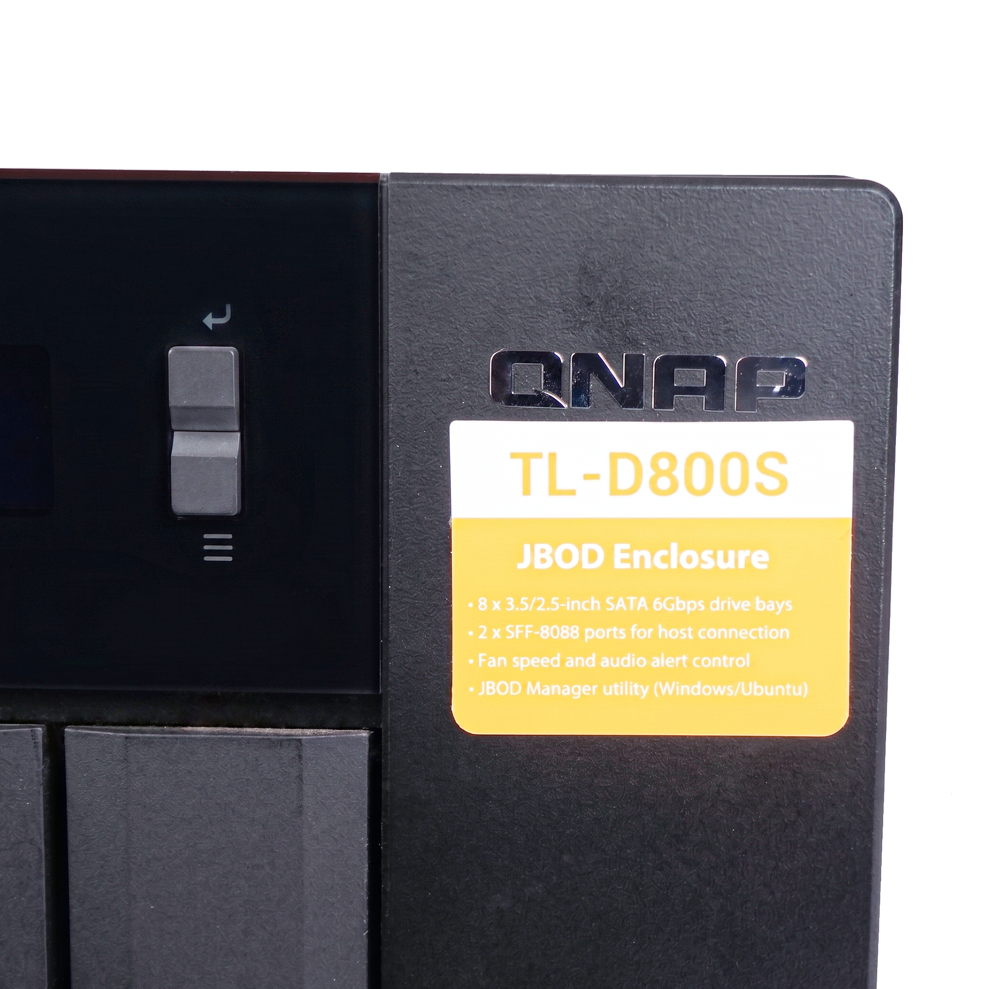 QNAP TL-D800S 8-Bay 3.5"/2.5" SATA JBOD Desktop Storage Enclosure | High-Capacity Data Center Storage JBOD (Refurbished)