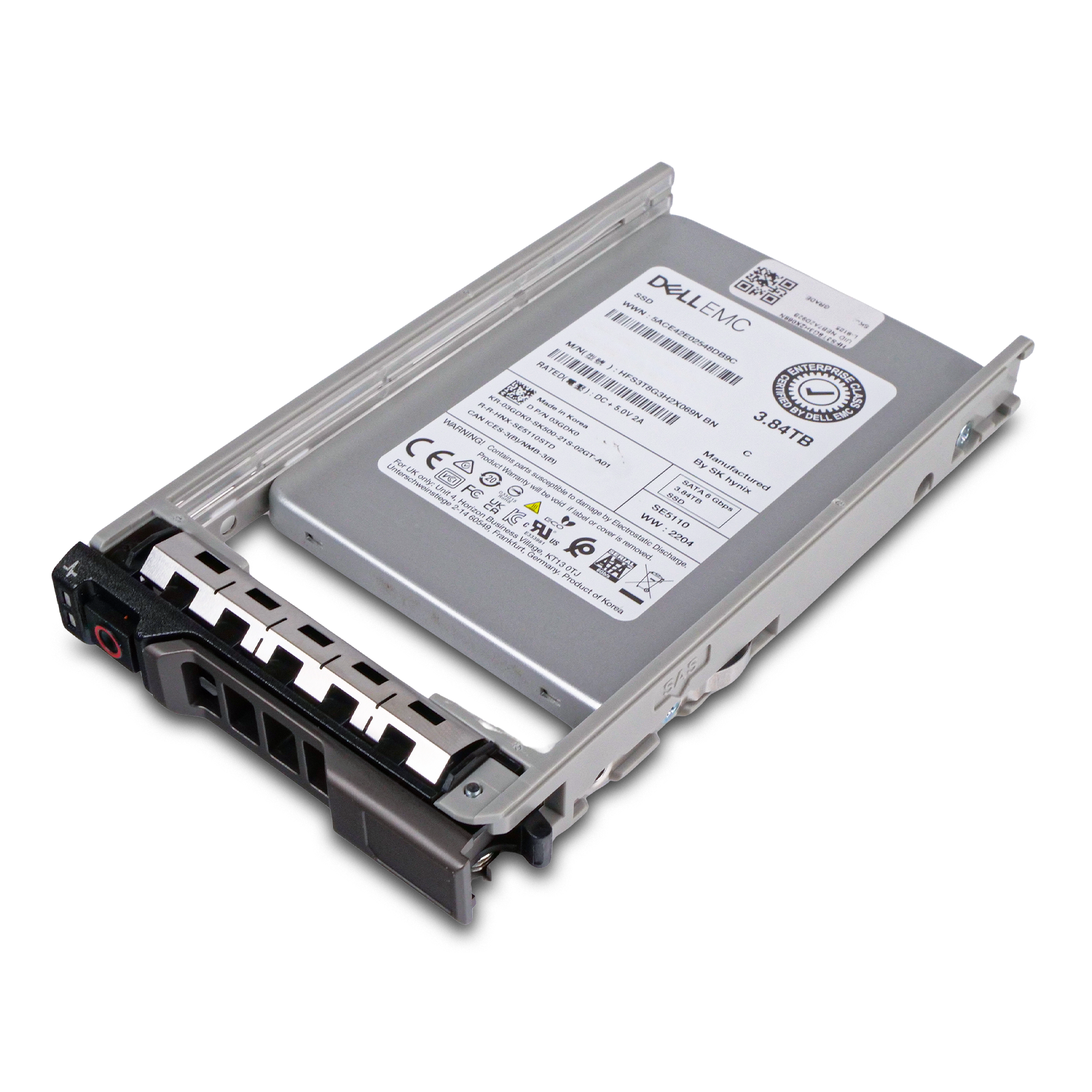 Dell G13 400-BETU 3.84TB 1 DWPD SATA 6Gb/s 3D TLC 2.5in Refurbished SSD