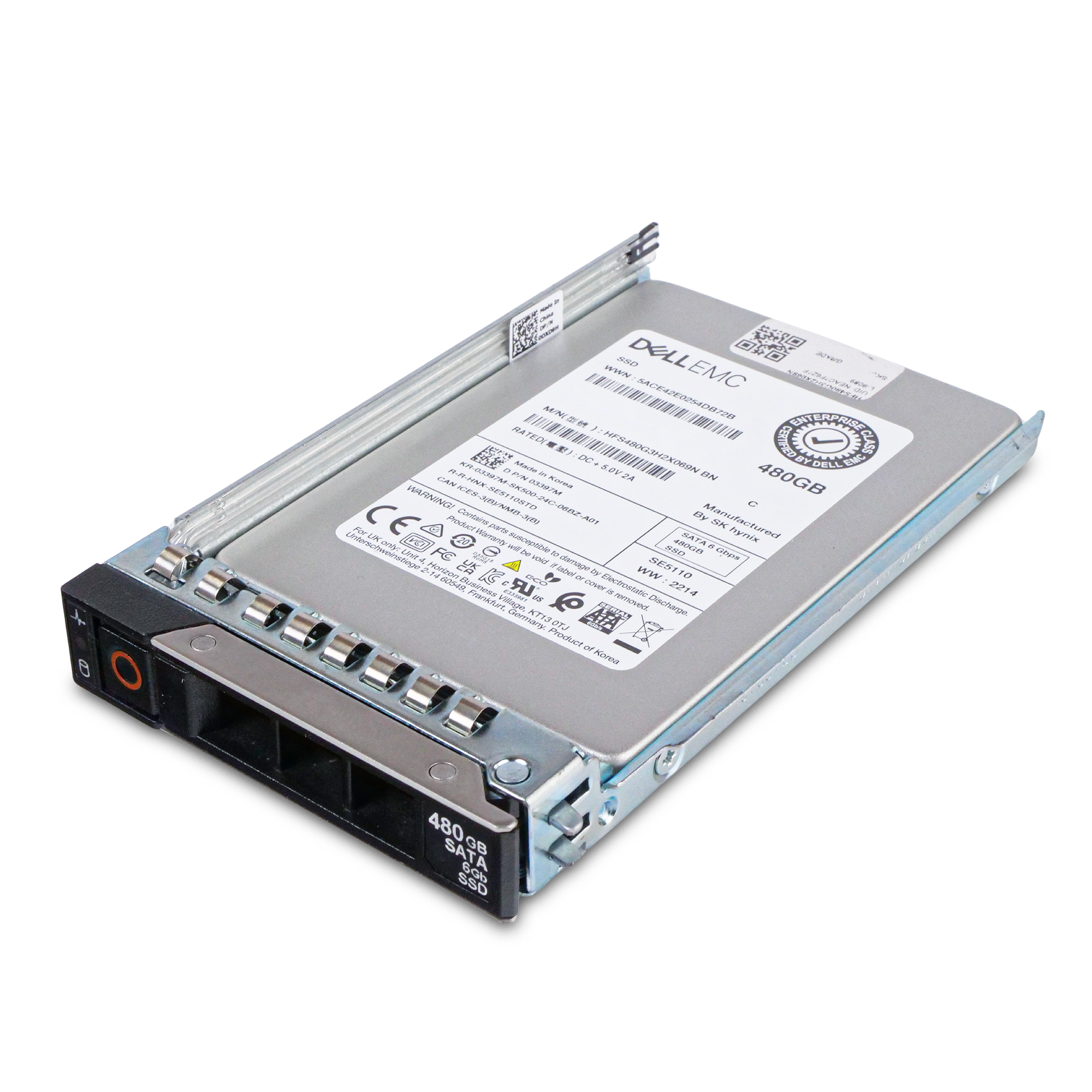 Dell G14 03397M 480GB 1 DWPD SATA 6Gb/s 3D TLC 2.5in Read Intensive Refurbished SSD