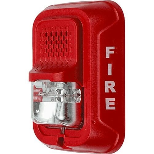 System Sensor P2RL Wall-Mount Horn Strobe Notification Appliance for Indoor Fire Alarm Systems
