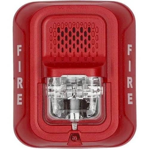 System Sensor P2RL Wall-Mount Horn Strobe Notification Appliance for Indoor Fire Alarm Systems