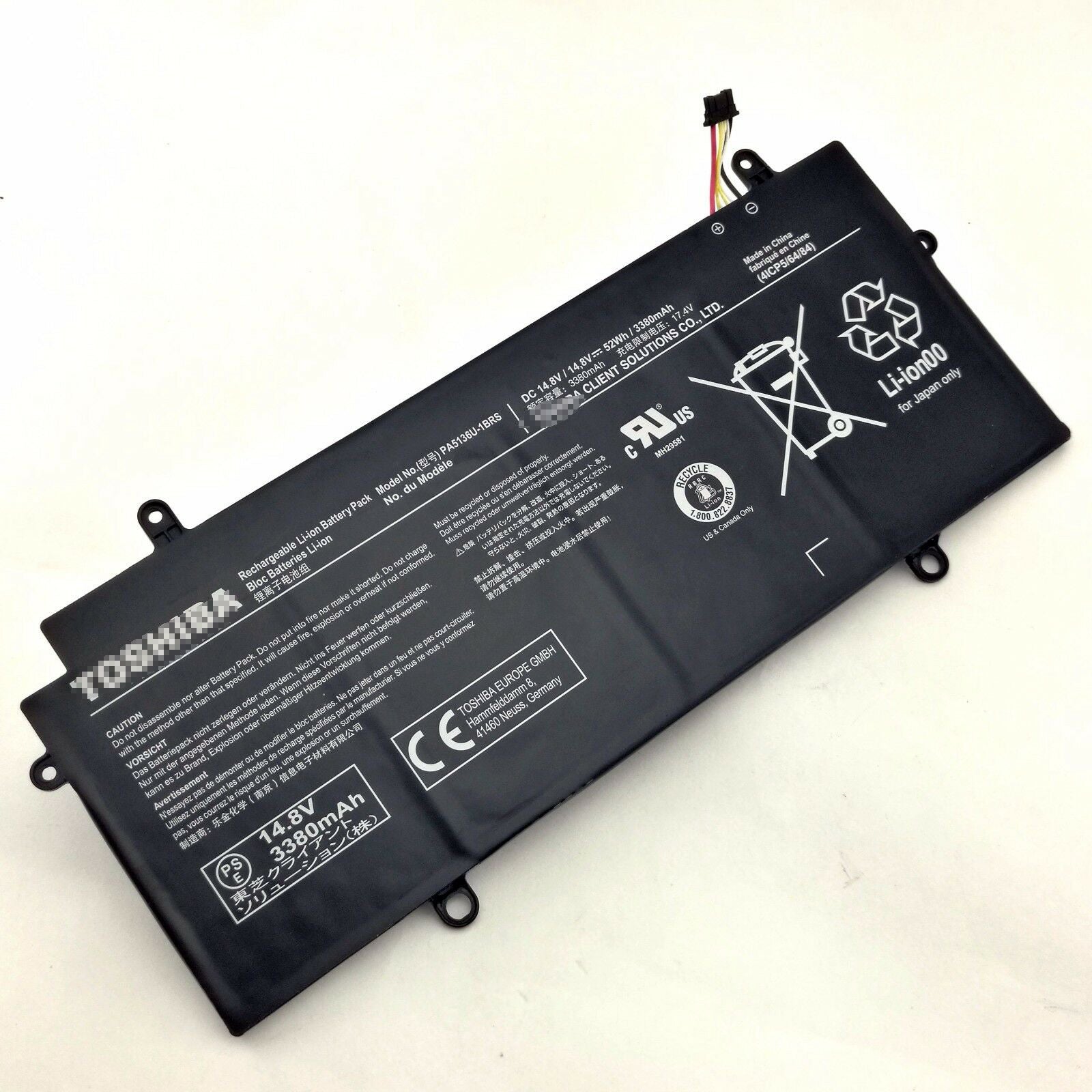 Toshiba Portege Z30 Z30-A Z30-B Z30-C Z30-A1301 PA5136U-1BRS Battery