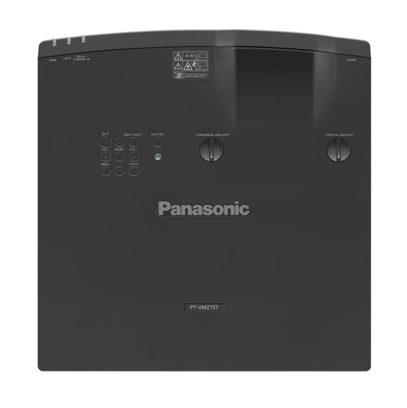 Panasonic PT-VMZ7ST 7,000 Lumens WUXGA Short Throw Laser Projector, Black