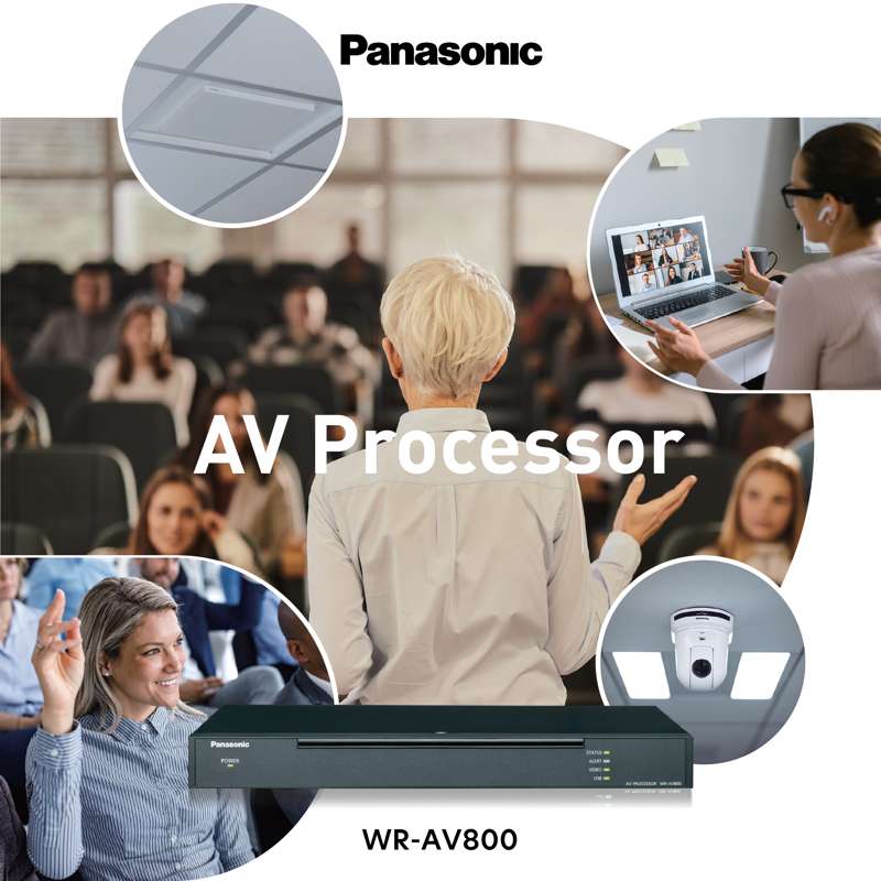 Panasonic AV Processor for Camera Switching, Speaker Tracking & Voice Lift