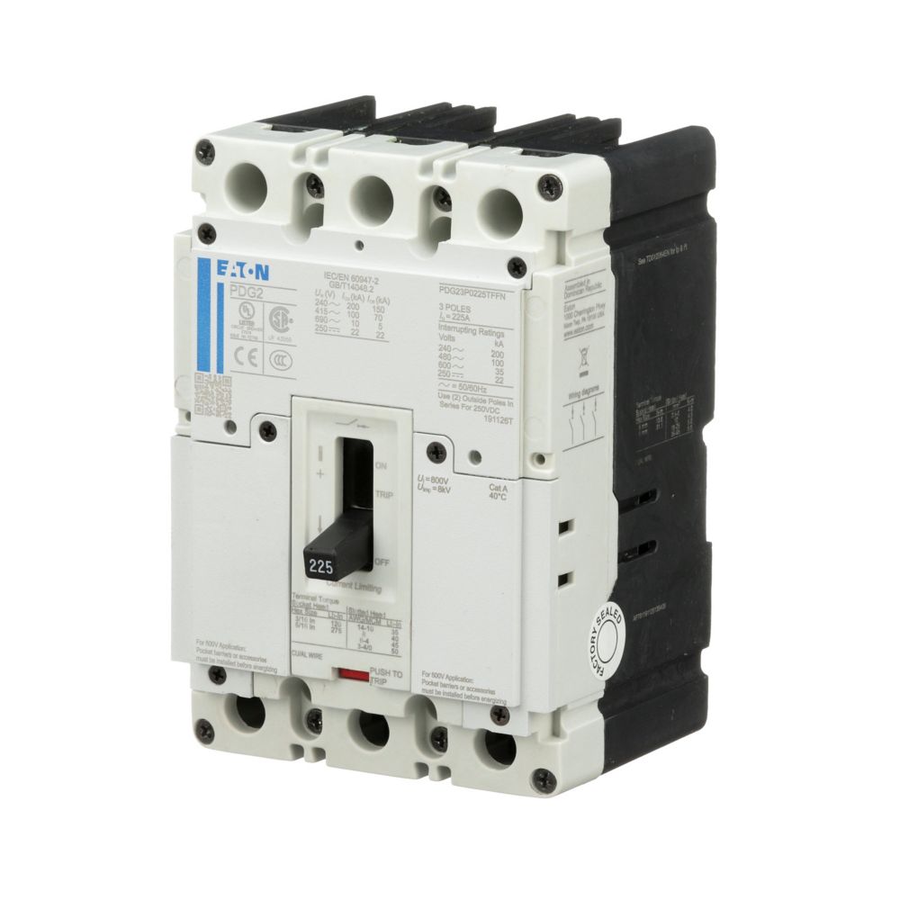 PDG23M0150TFFL | Eaton 150A Power Defense PD2 Global Molded Case Circuit Breaker 600VAC