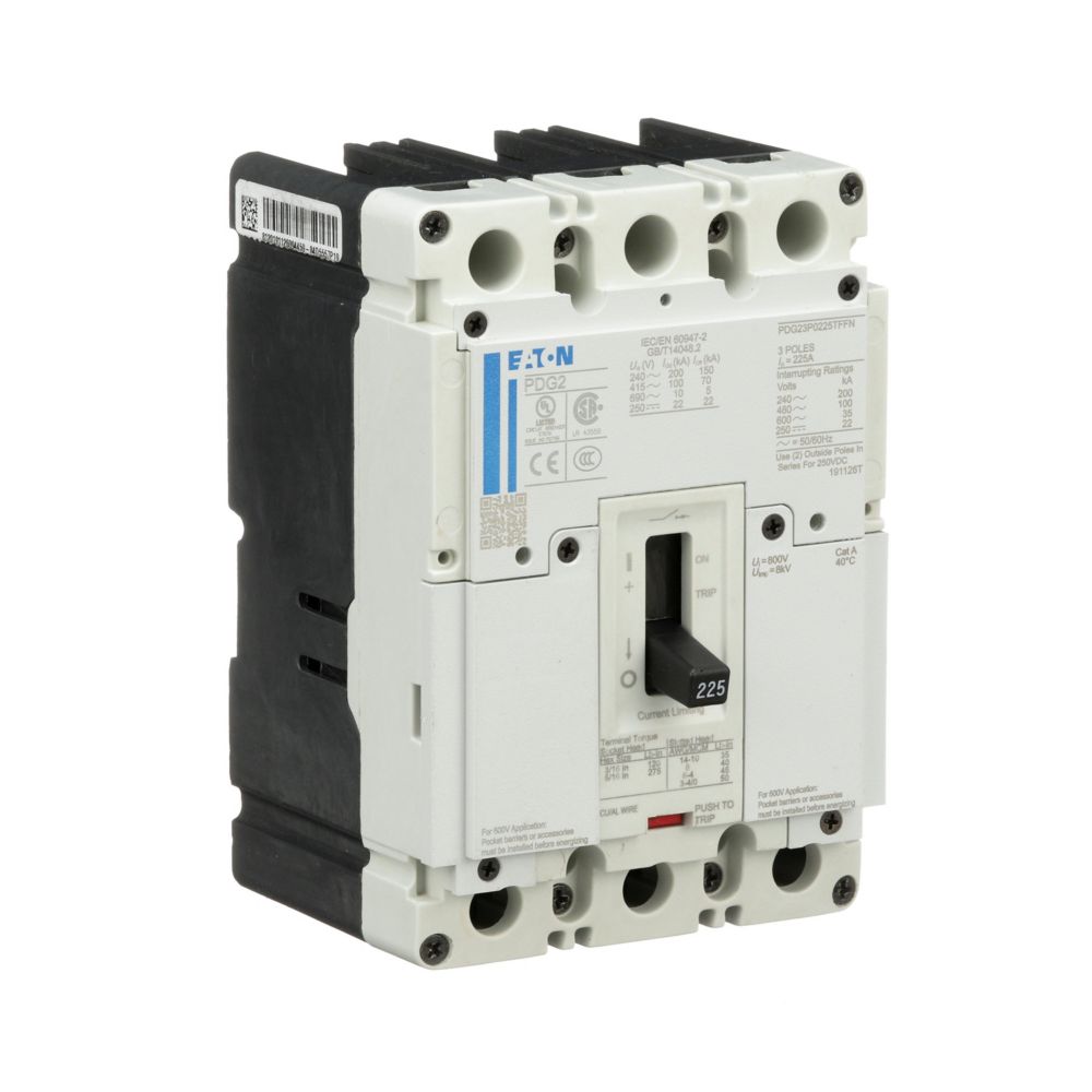PDG23M0150TFFL | Eaton 150A Power Defense PD2 Global Molded Case Circuit Breaker 600VAC