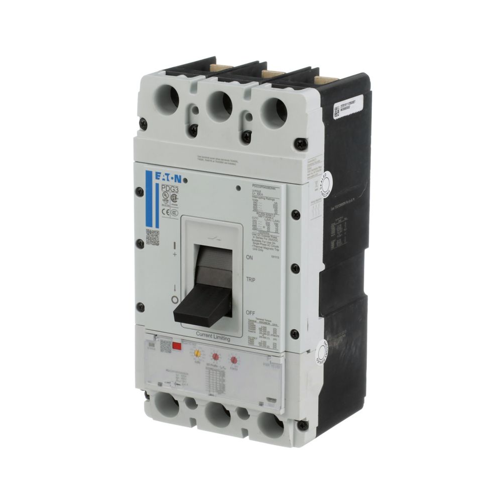 Eaton PDF33M0400B2NL Power Defense 400A 3-Pole Molded Case Circuit Breaker for Industrial Distribution