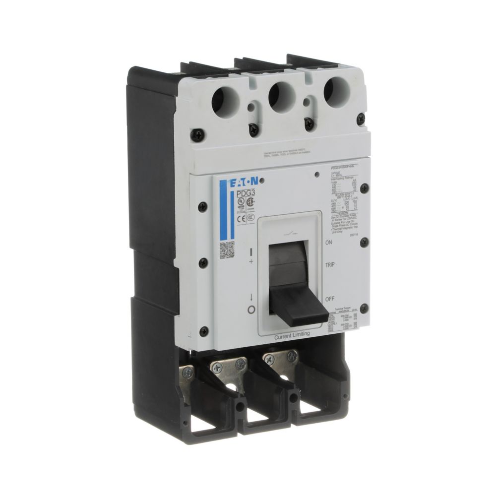 PDG33M0600B2NJ | Eaton Power Defense 600A 3-Pole Molded Case Circuit Breaker 600VAC