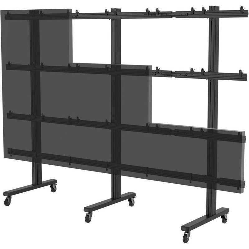 Peerless-AV SEAMLESS Connect Universal dvLED Cart/Trolley for 27" Displays up to 610mm Wide in a 4x4 Configuration
