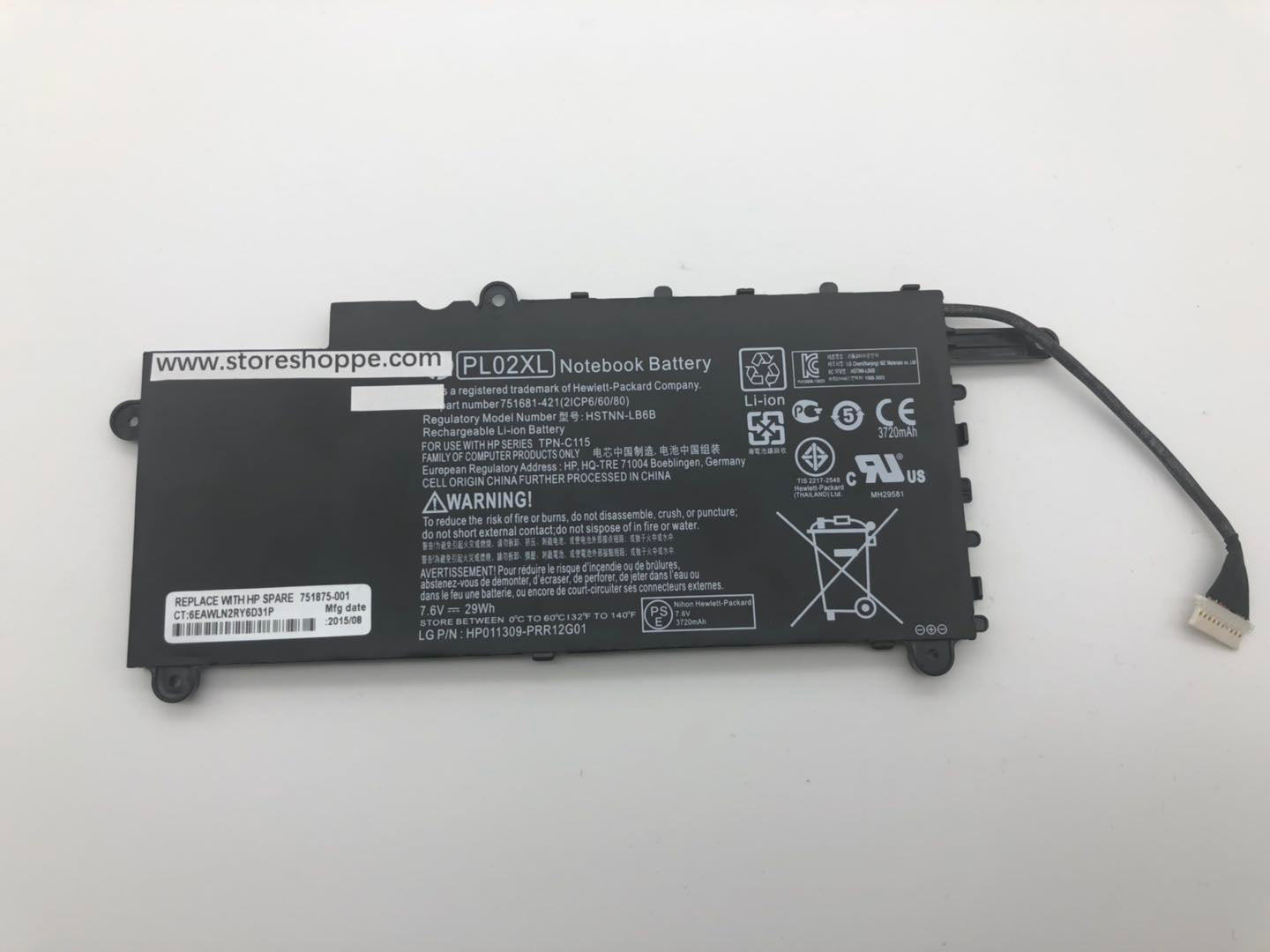 PL02XL HSTNN-DB6B battery for HP Pavilion 11 X360 11-n014tu Series
