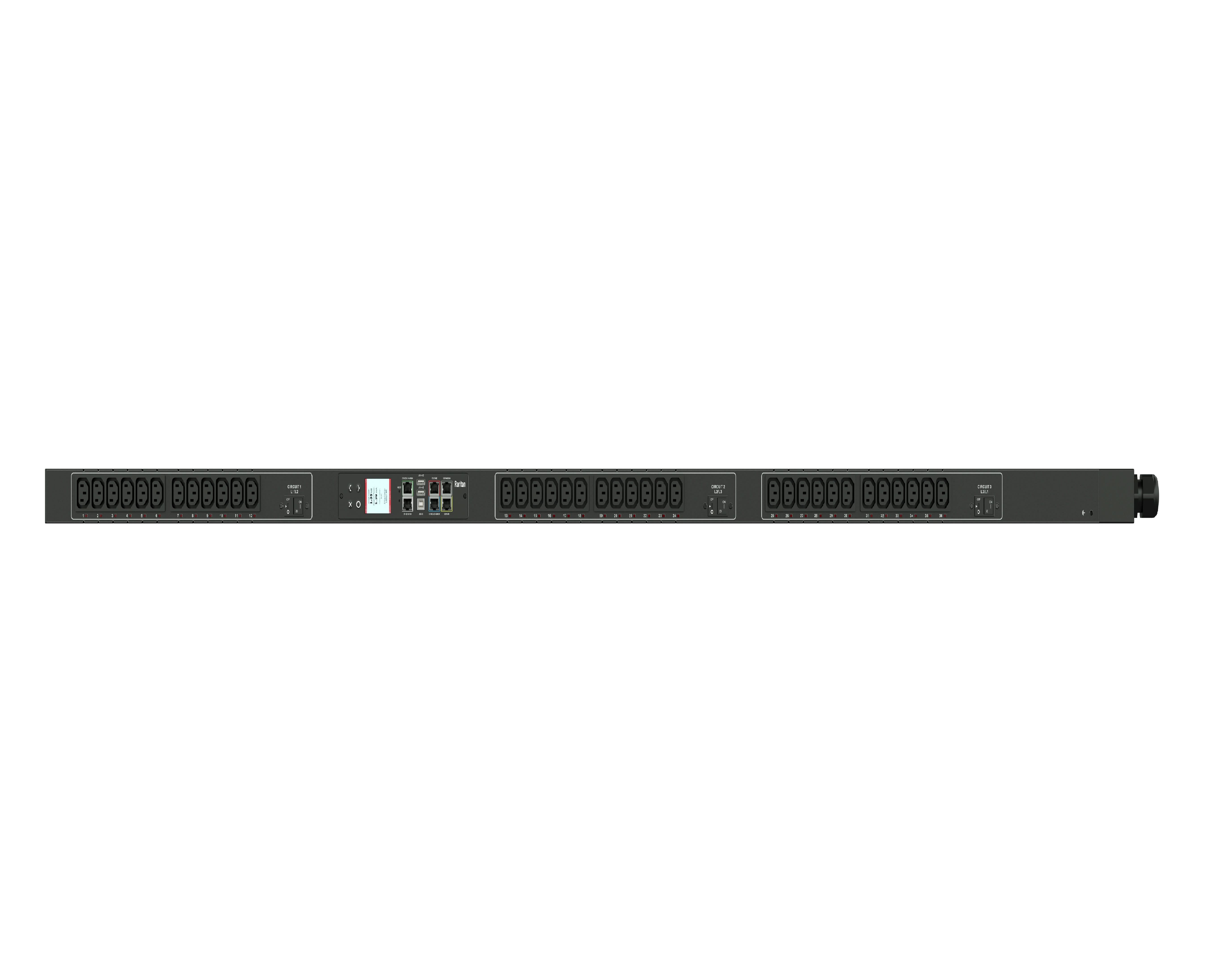 Raritan PX3-5701V Dominion PX3 3-Phase 36-Outlets 30A Rack-Mount Power Distribution Unit