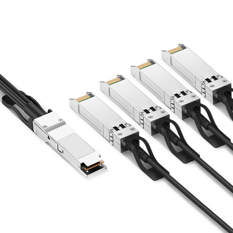NSComm 40G QSFP+ to 4x10G SFP+ Direct Attach Copper Cable, PVC, up to 7m