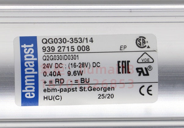 QG030-353/12 ebm papst Blower fan 9.6W