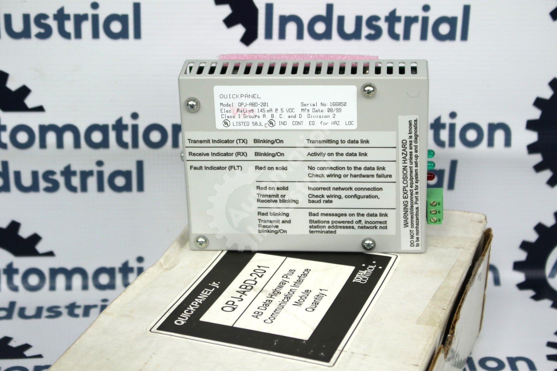 GE QuickPanel QPJ-ABD-201 AB Data Highway Plus DH+ New Surplus Factory Package