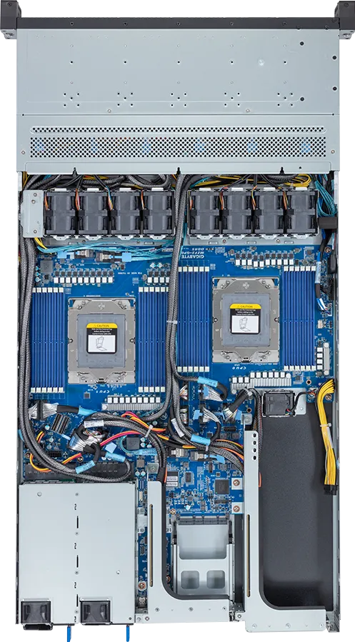 Gigabyte R183-ZF1-AAJ1 1U AMD EPYC Dual Processor 12 x 2.5in NVMe 2000W Server
