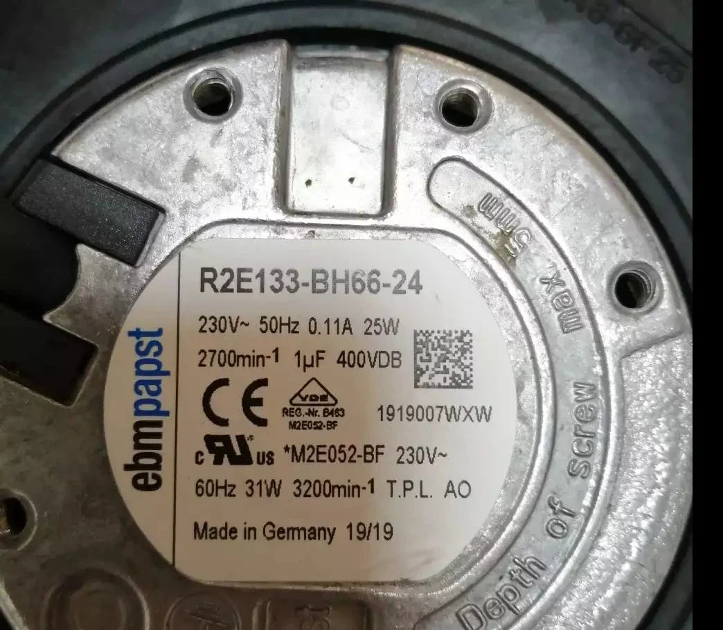 R2E133-BH66-24 ebm-papst centrifugal fan 35W Ultra-Low Power 230V Compact Cooling Fan
