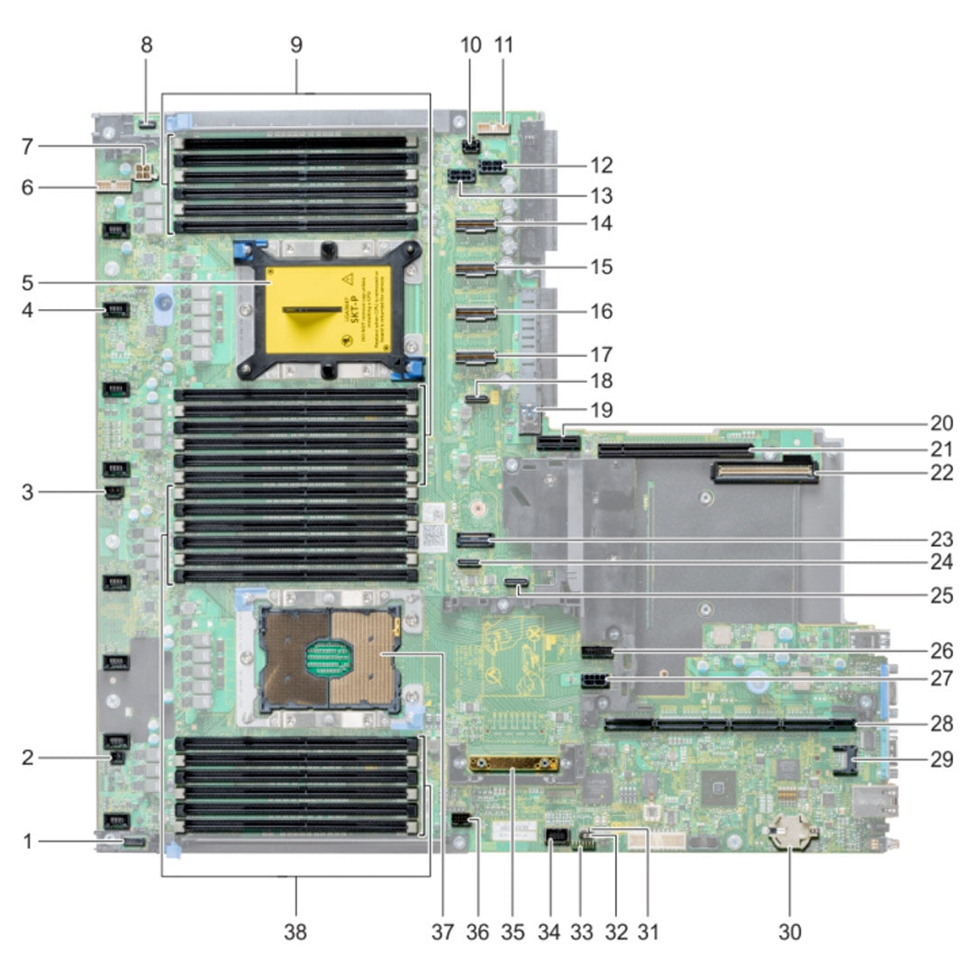 08R9M — System Board Motherboard | Dell PowerEdge R640