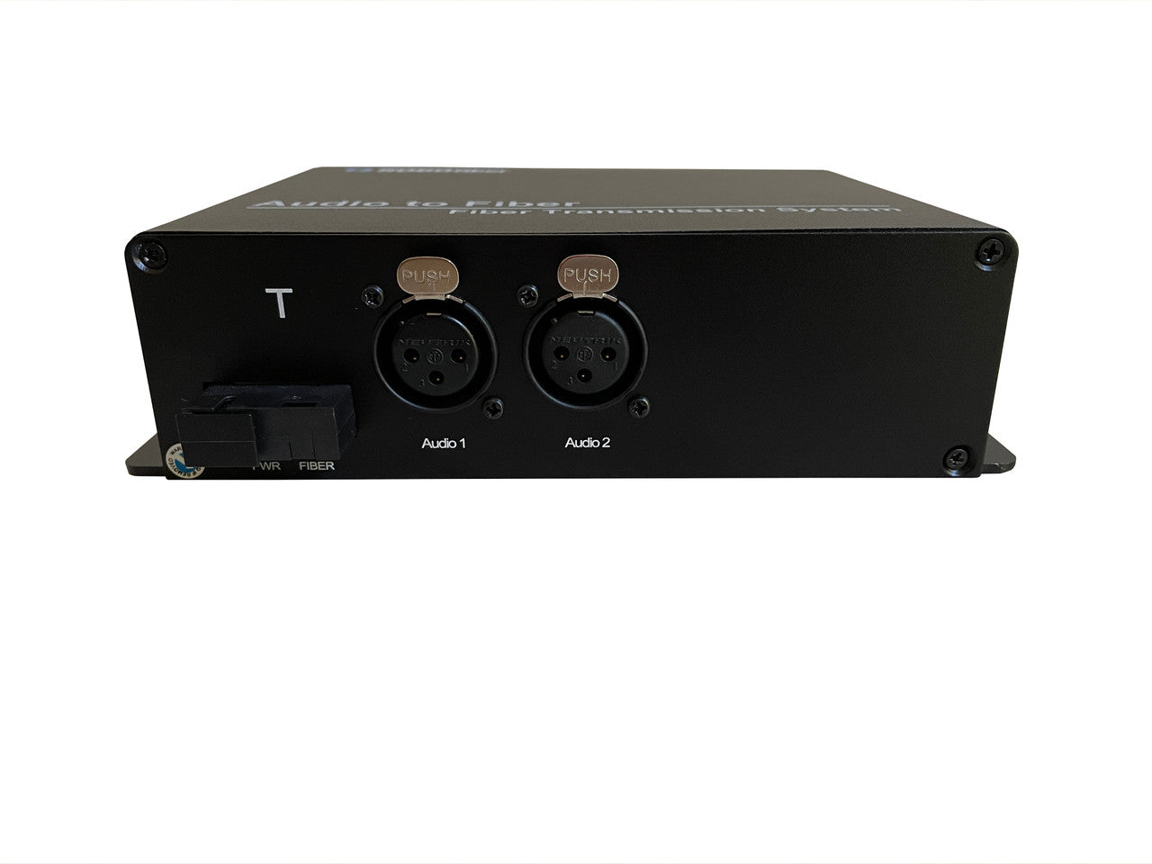 RB-AUDIO02-T two XLR balanced audio channels over fiber extender (Transmitter) single strand SMF 20Km or MMF 1Km reach, SC connector