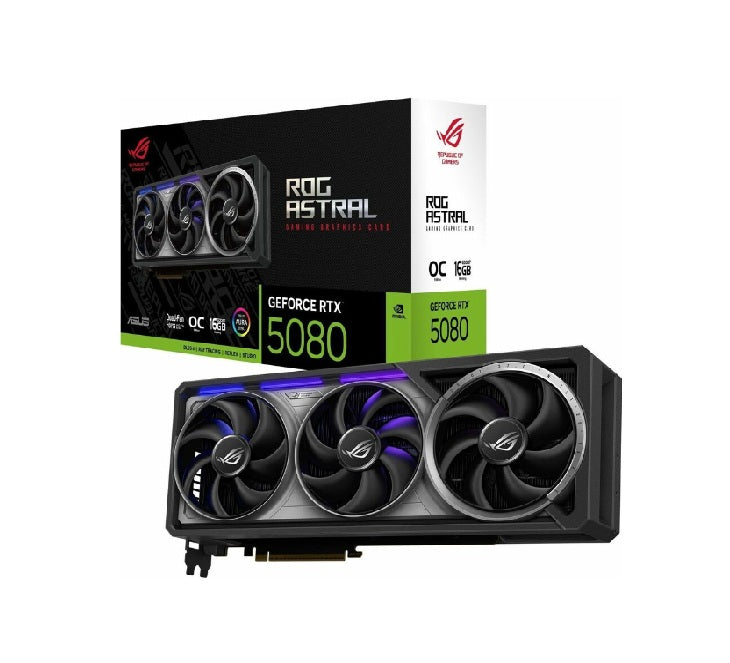 ASUS Astral ROG-ASTRAL-RTX5080-O16G-GAMING 16GB GDDR7 Graphic Card